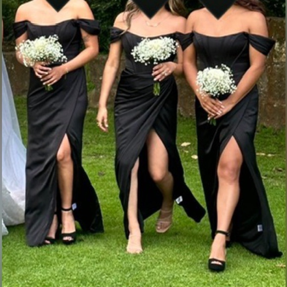 Black Off the Shoulder Corset dress